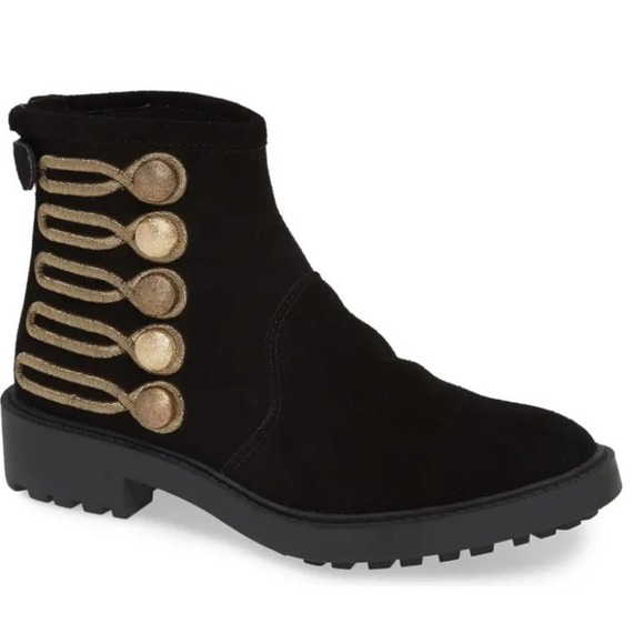 LINEA Paolo Suede Tanzi Bootie 7.5 New Without Box - Picture 1 of 12